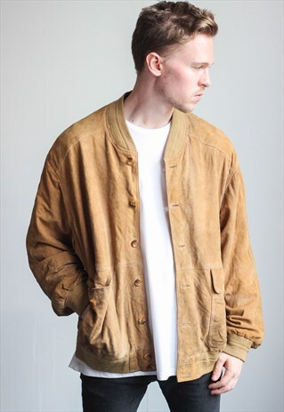 VINTAGE SUEDE BOMBER JACKET