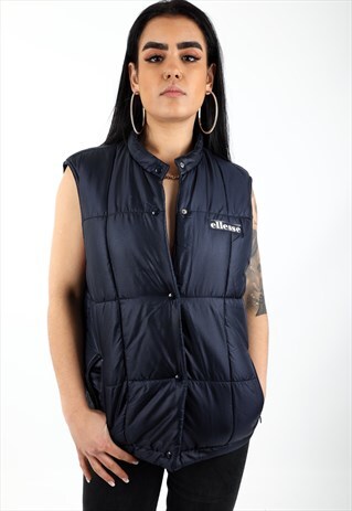 VINTAGE ELLESSE PUFFER GILET JACKET NJ322