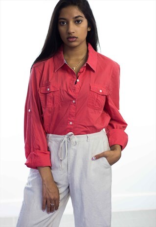 VINTAGE TOMMY HILFIGER LOGO SHIRT 90S XL 6.3