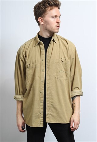 VINTAGE CORDUROY SHIRT BROWN