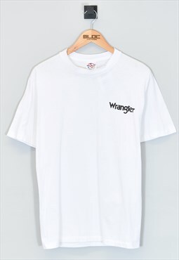 Vintage 1990's Wrangler T-Shirt White Medium