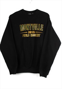 Vintage Montville Hockey Sweatshirt in Black S