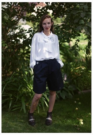 VINTAGE 80'S NAVY SAILOR SHORTS
