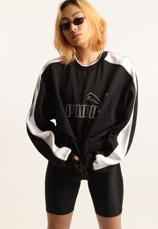 VINTAGE PUMA EMBROIDERED SPELLOUT SWEATSHIRT