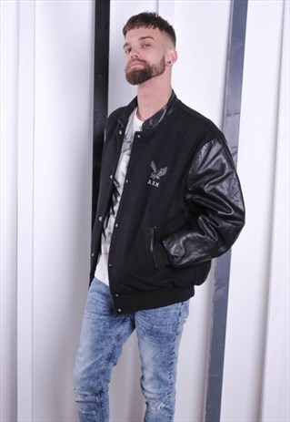 VINTAGE 90S VARSITY BOMBER JACKET. AMERICAN/ USA JACKET