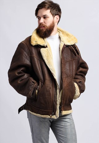 VINTAGE SHEARLING SHEEPSKIN COAT