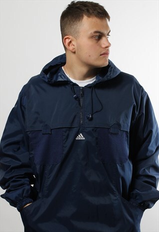 VINTAGE ADIDAS 1/4 ZIP WINDBREAKER