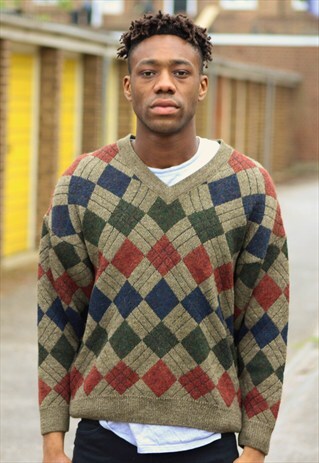 VINTAGE // 70'S // V-NECK JUMPER
