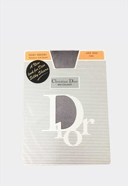 Christian Dior Black Sheer 1990s Stockings