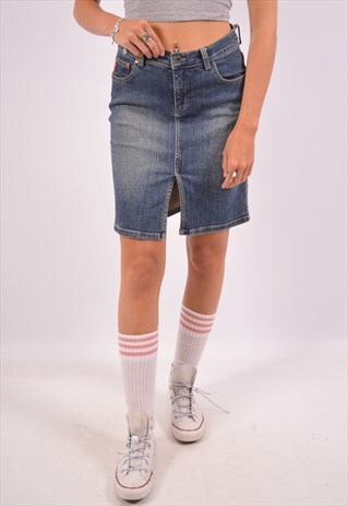 VINTAGE GUESS DENIM SKIRT BLUE