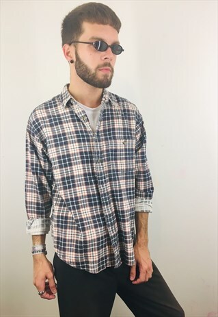 VINTAGE CHECK FLANNEL SHIRT