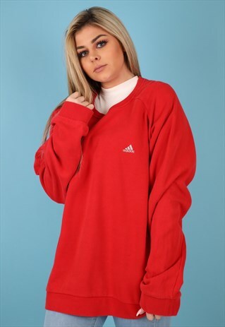 VINTAGE ADIDAS SWEATSHIRT IN RED NSW39