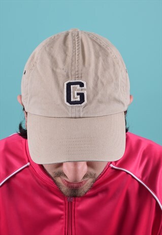 VINTAGE GAP TAN EMBROIDERED CAP