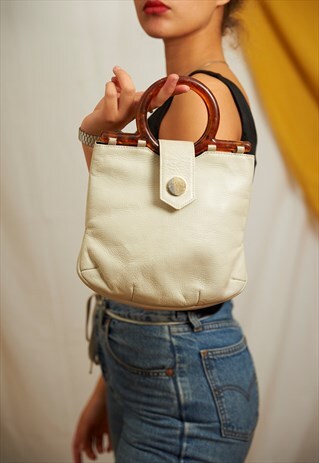 VINTAGE SMALL LEATHER HANDBAG