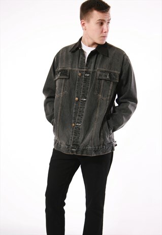 90S VINTAGE ATLAS FOR MEN OLDSCHOOL DENIM JACKET 13932