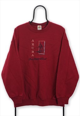 Vintage Maroon Aruba Sweatshirt