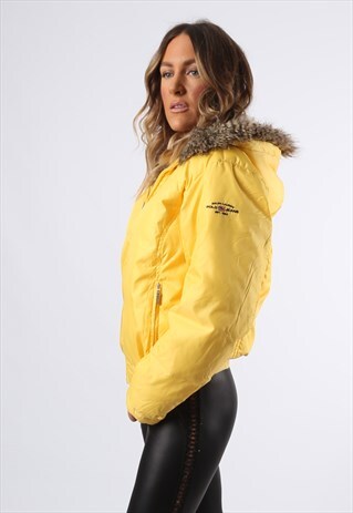 PUFFER BOMBER JACKET RALPH LAUREN SPORTSWEAR UK 12 (H84I)