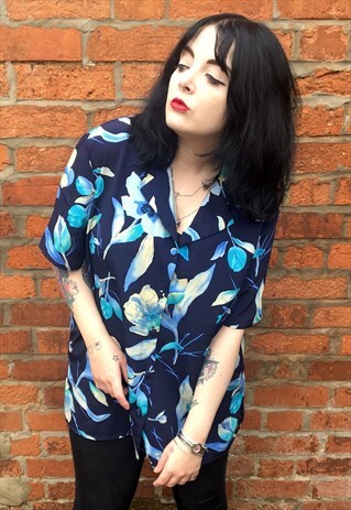 VINTAGE 90'S FLORAL PRINT BLOUSE