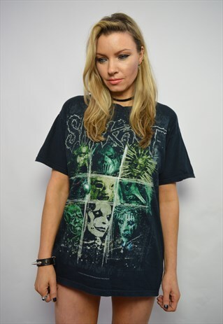 VINTAGE 90S SLIPKNOT BLACK ROCK T-SHIRT TEE ROCKER GRUNGE