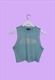 REEBOK BLUE VINTAGE TANK CROP TOP