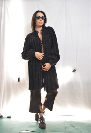VINTAGE 80'S BLACK CARDIGAN