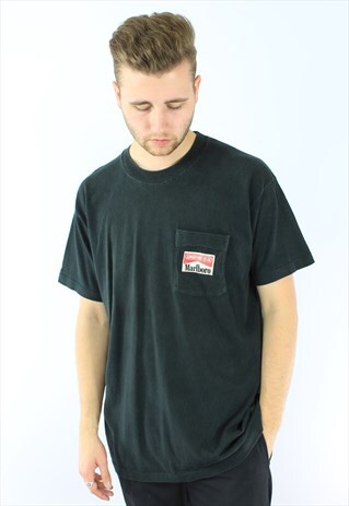MARLBORO LOGO PRINT GRAPHIC T-SHIRT