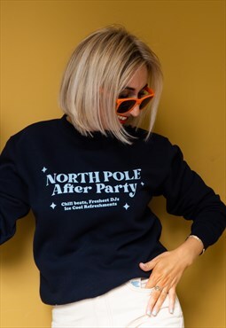 ROR Navy North Pole After Party Christmas Jumper