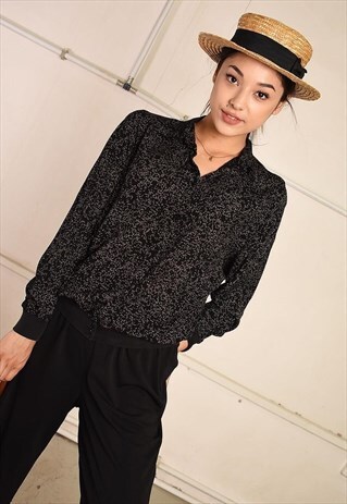 80'S RETRO FESTIVAL PARIS CHIC SHIRT BLOUSE TOP