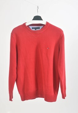 Vintage 90s Tommy Hilfiger jumper in red