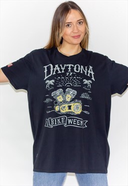 Daytona Bike Week Black Oversized T-Shirt
