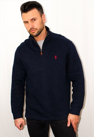 UNWORN WITH TAGS VINTAGE RALPH LAUREN 1/4 ZIP JUMPER