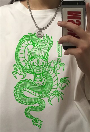 DRAGON PRINT LOOSE GRAPHIC TEE