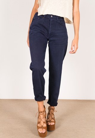VINTAGE 80S LEVI'S 501 SLIM FIT /AVELINASREWORKS/ C400