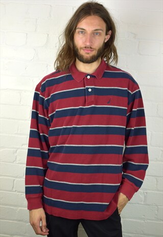VINTAGE 90'S NAUTICA LONG-SLEEVED POLO SHIRT