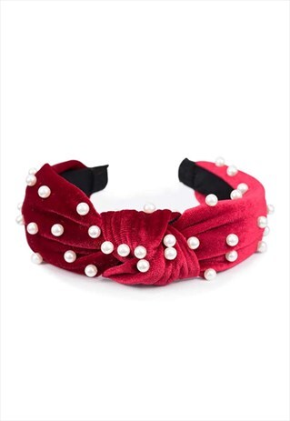 RED PEARL HEADBAND