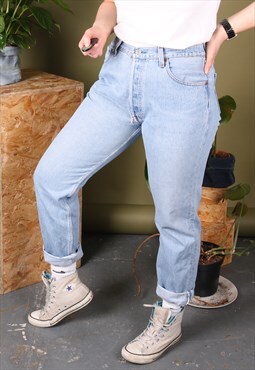 Vintage Levi's 501 Mom Jeans Ripped and Repaired