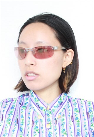 Y2K BROWN OMBRE TINT HALLE BERRY STYLE SUNGLASSES