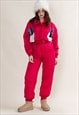 VINTAGE 80S PURPLE COLORBLOCK ONE PIECE FULL SNOW SUIT