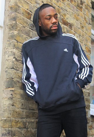 RETRO / 90'S / ADIDAS / BLACK HOODIE