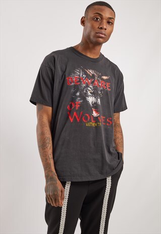 VINTAGE WOLF PRINT T-SHIRT