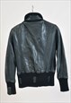 VINTAGE 00S REAL LEATHER BOMBER JACKET