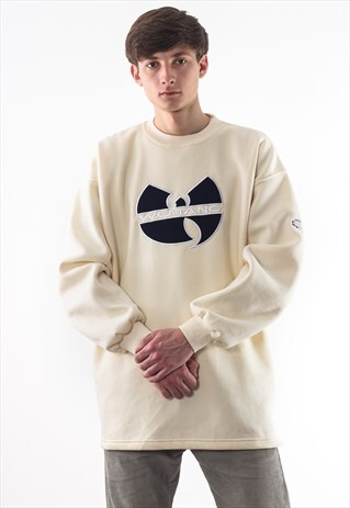 VINTAGE WU TANG CLAN CREW NECK 90S BEIGE