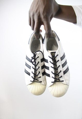 VINTAGE ADIDAS SUPERSTAR WHITE TRAINERS