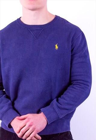 VINTAGE RALPH LAUREN SWEATSHIRT IN BLUE