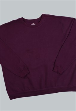 Vintage 90's Sweatshirt Purple Plain Jumper XLarge