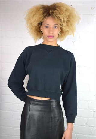 VINTAGE 90'S NAF NAF CROPPED SWEATSHIRT