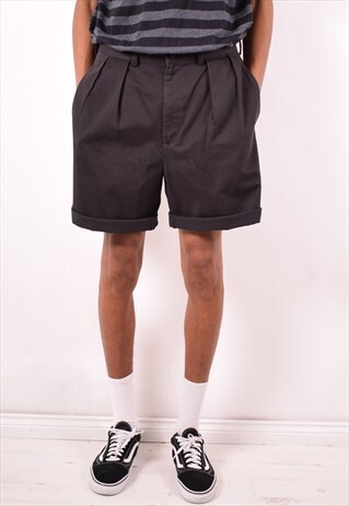 POLO RALPH LAUREN MENS VINTAGE SHORTS W34 BLACK 90S