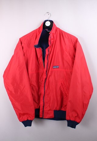 WOMENS VINTAGE PATAGONIA RED BOMBER JACKET