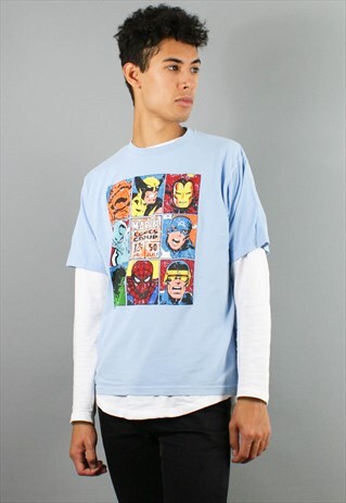 VINTAGE GRAPHIC T-SHIRT, MARVEL COMIC T-SHIRT