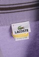 VINTAGE 90'S LACOSTE JUMPER EMBROIDERED QUARTER ZIP KNITTED 